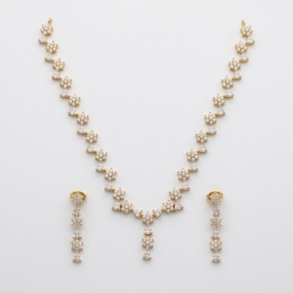 Flora Royale Set — Antique Gold — necklaces — Star Jewels artificial jewelry