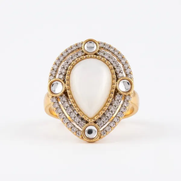 Taj Teardrop Ring  — rings — Star Jewels artificial jewelry