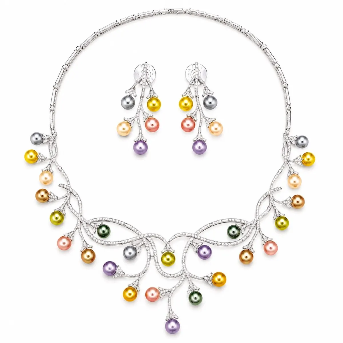 Rainbow Royale Set — necklaces — Star Jewels artificial jewelry