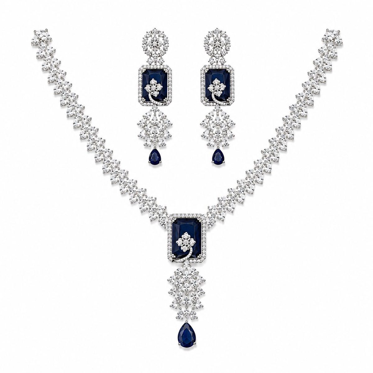 Imperial Blue Set — necklaces — Star Jewels artificial jewelry