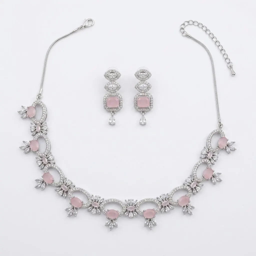  Blush Royale Necklace Set — necklaces — Star Jewels artificial jewelry