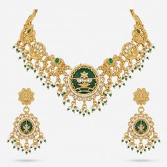 Maharani Emerald Enamel Set 