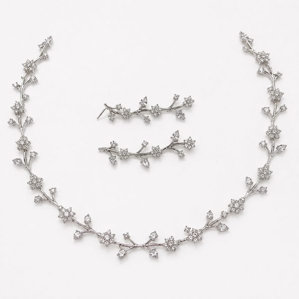Starlace Set — Silver — necklaces — Star Jewels artificial jewelry