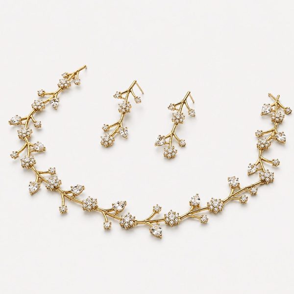 Starlace Set — Gold — necklaces — Star Jewels artificial jewelry
