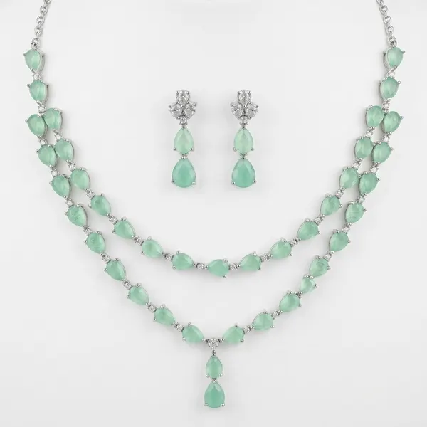 Emerald Royale Set — necklaces — Star Jewels artificial jewelry