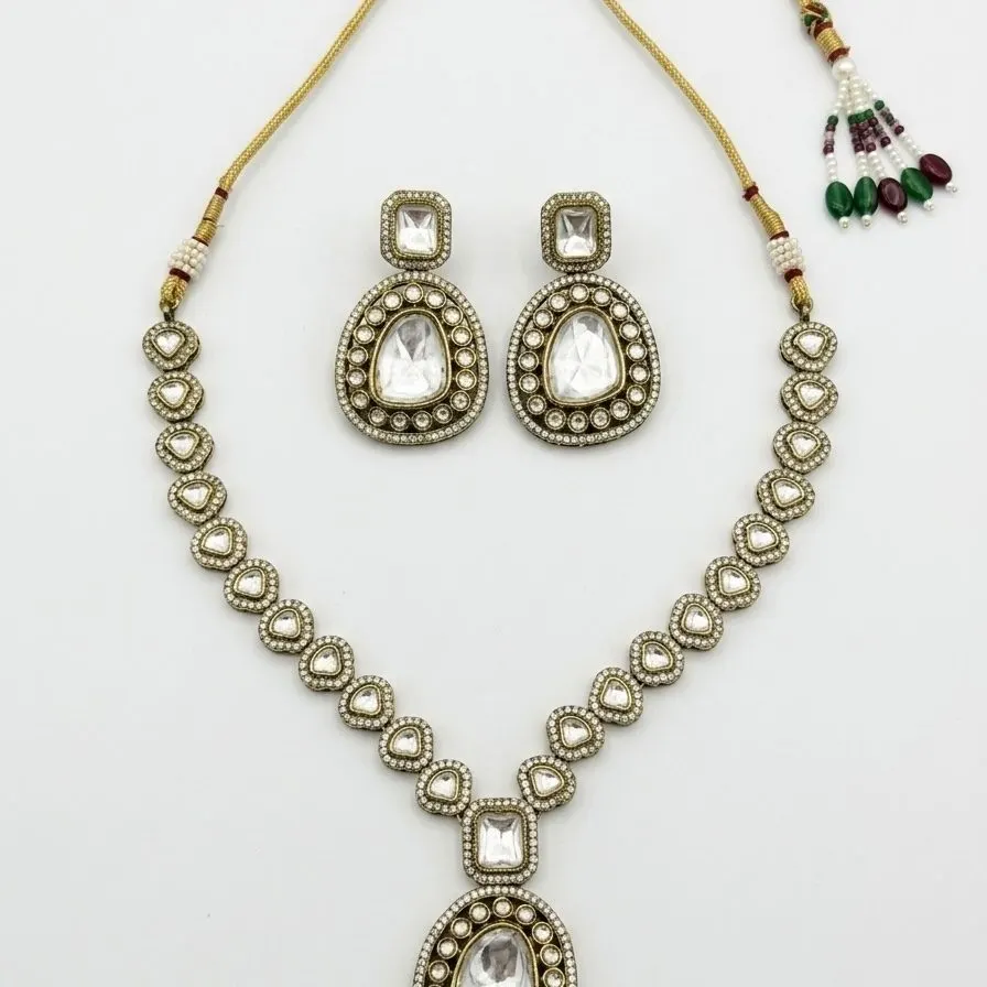 Heer Polki Set — necklaces — Star Jewels artificial jewelry