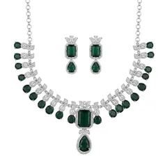 Emerald Grace AD Necklace Set