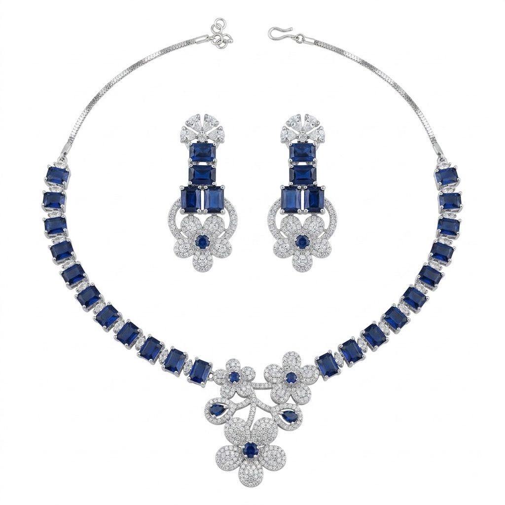 Midnight Grace AD Set — necklaces — Star Jewels artificial jewelry