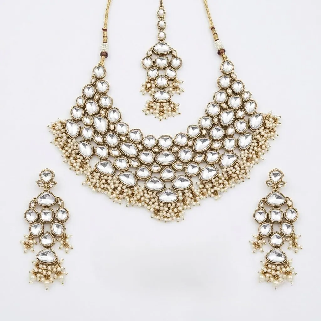 Mehfil Polki Heritage Set  — necklaces — Star Jewels artificial jewelry