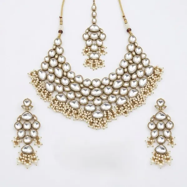 Mehfil Polki Heritage Set  — necklaces — Star Jewels artificial jewelry