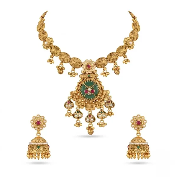 Parampara Goddess Temple Set — necklaces — Star Jewels artificial jewelry