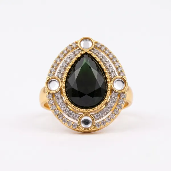 Ruby Royale Ring — Emerald green — rings — Star Jewels artificial jewelry