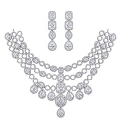 Celeste Layered AD Necklace Set
